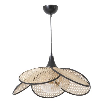 Pendant lamp FUME 1xE27/40W/230V Ø 45 cm black/beige