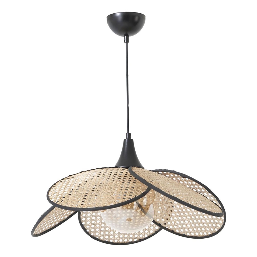 Pendant lamp FUME 1xE27/40W/230V Ø 45 cm black/beige