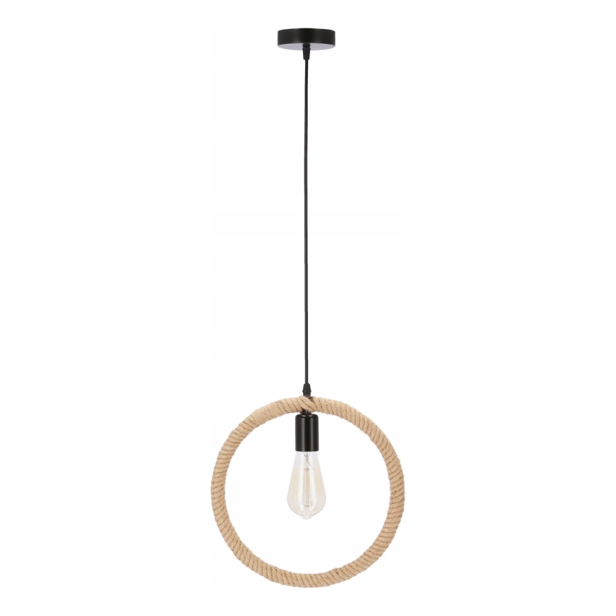 Pendant lamp KOLO 1xE27/40W/230V beige/black