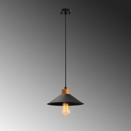 Pendant lamp MANAVGAT 1xE27/40W/230V black/brown