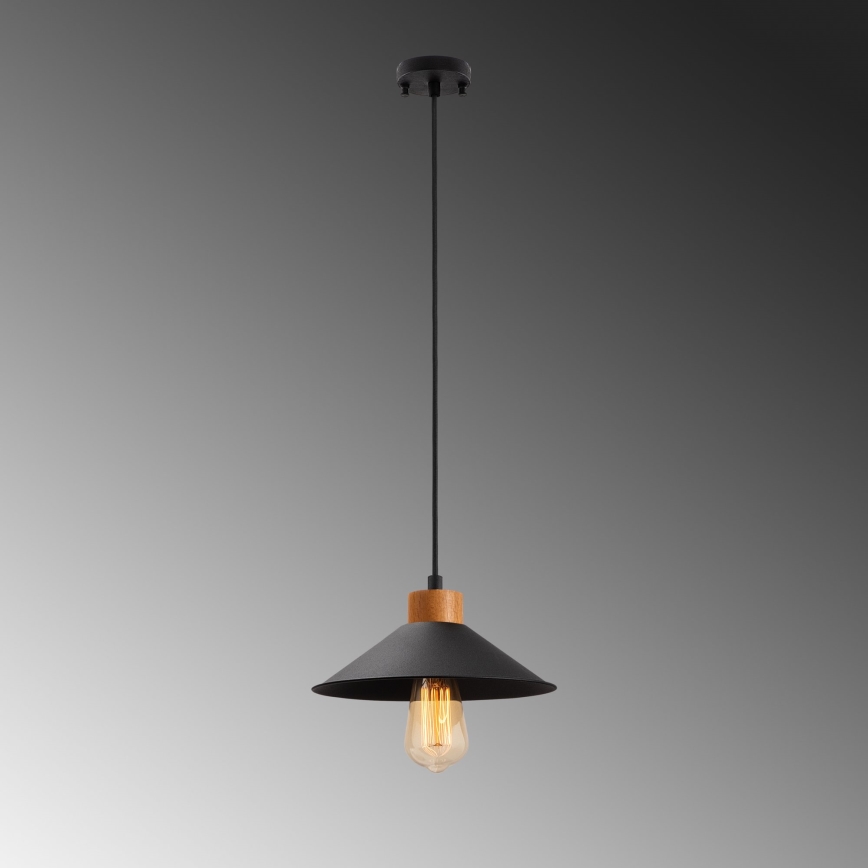 Pendant lamp MANAVGAT 1xE27/40W/230V black/brown