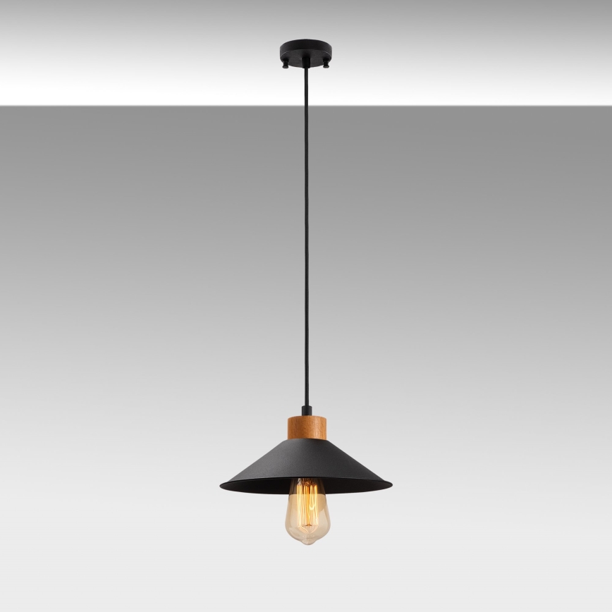 Pendant lamp MANAVGAT 1xE27/40W/230V black/brown