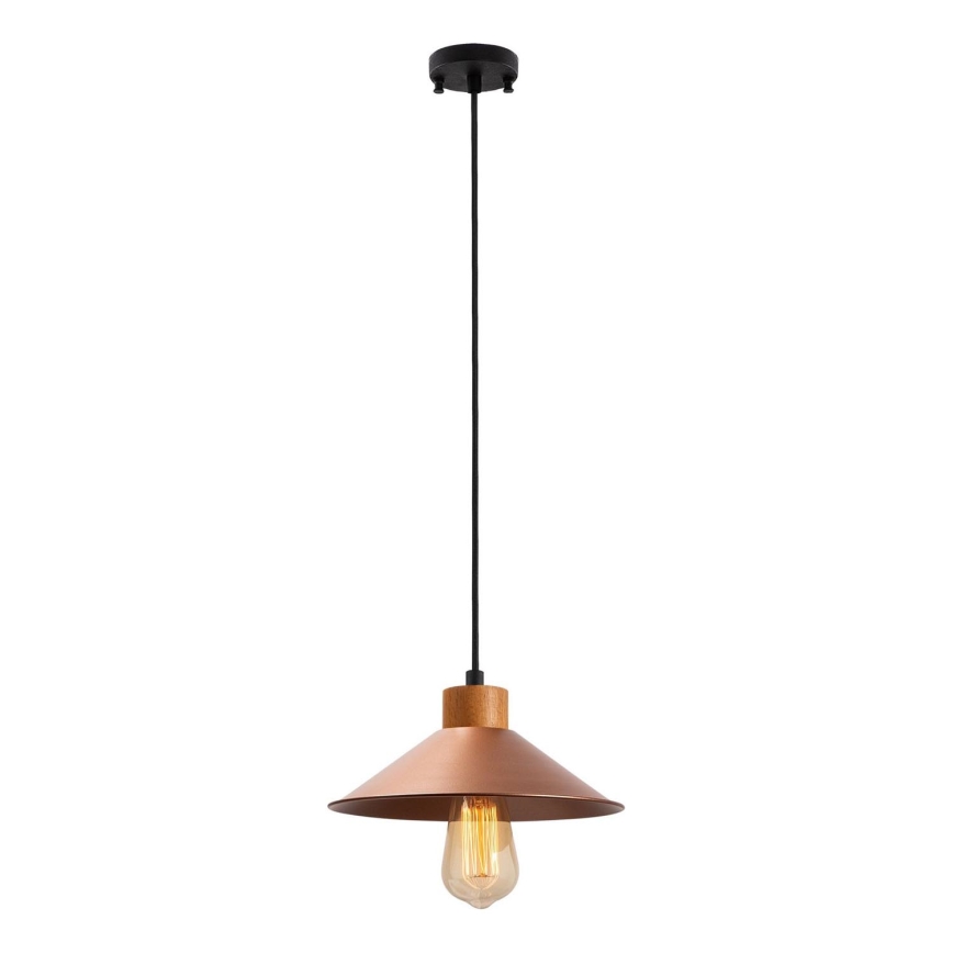 Pendant lamp MANAVGAT 1xE27/40W/230V copper/brown