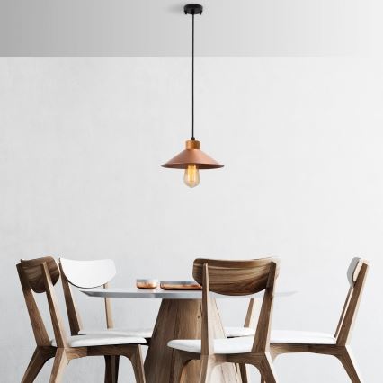 Pendant lamp MANAVGAT 1xE27/40W/230V copper/brown