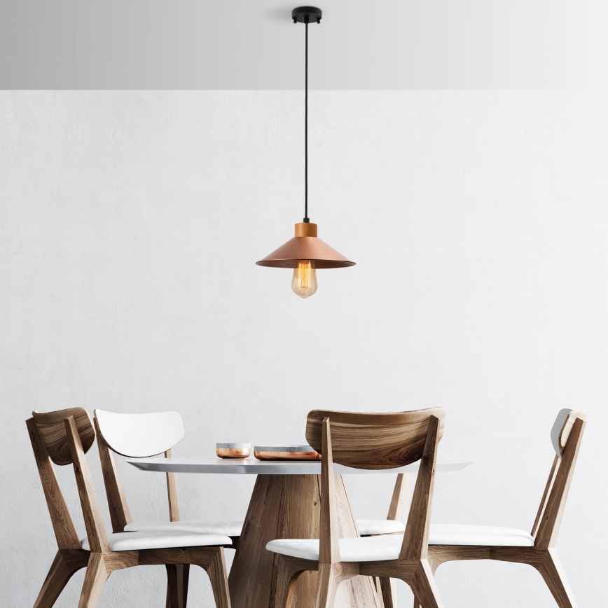 Pendant lamp MANAVGAT 1xE27/40W/230V copper/brown