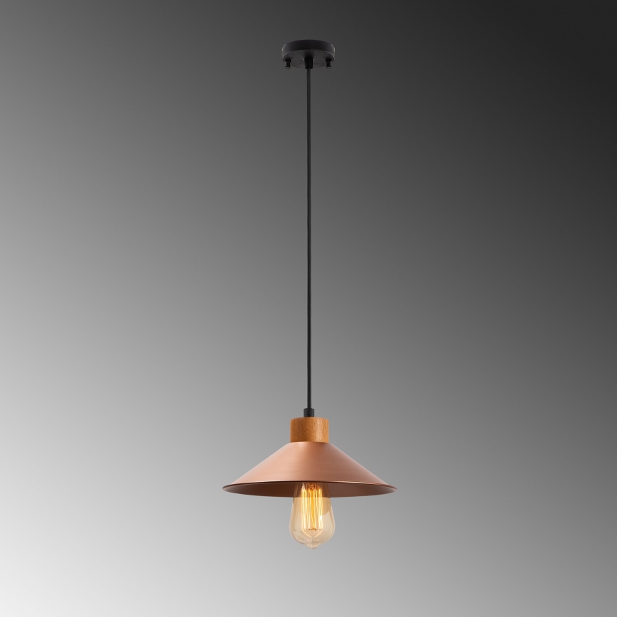 Pendant lamp MANAVGAT 1xE27/40W/230V copper/brown