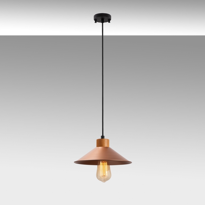 Pendant lamp MANAVGAT 1xE27/40W/230V copper/brown