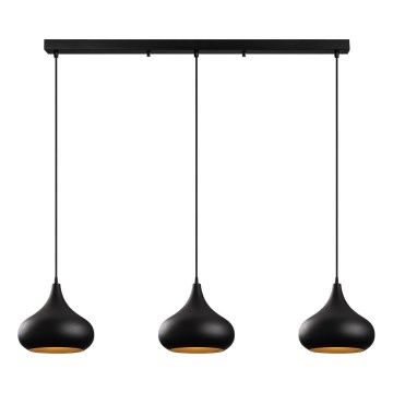 Pendant lamp MUBA 3xE27/40W/230V black