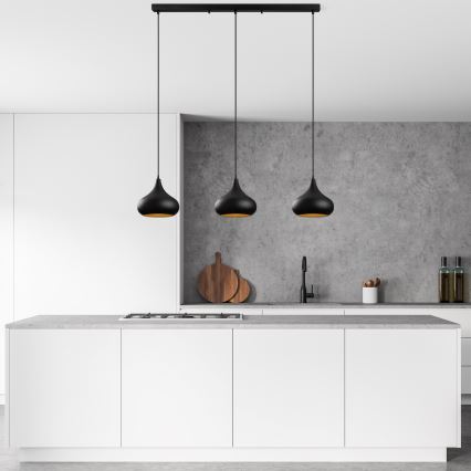 Pendant lamp MUBA 3xE27/40W/230V black