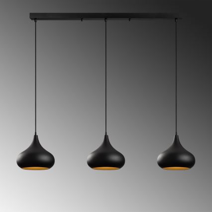 Pendant lamp MUBA 3xE27/40W/230V black