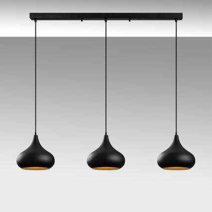 Pendant lamp MUBA 3xE27/40W/230V black
