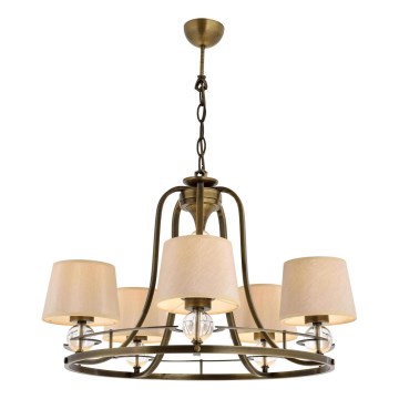 Pendant lamp NARA 5xE27/40W/230V brass