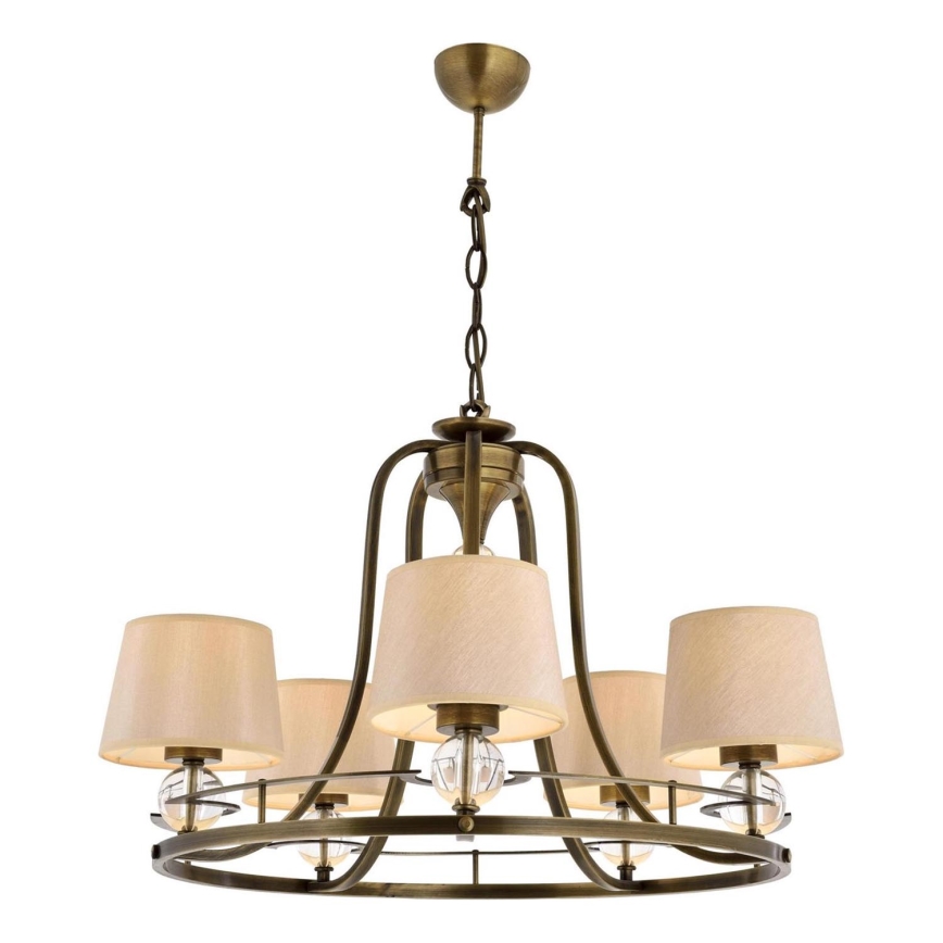 Pendant lamp NARA 5xE27/40W/230V brass