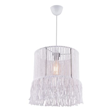 Pendant lamp NESS MACRAME 1xE27/40W/230V white