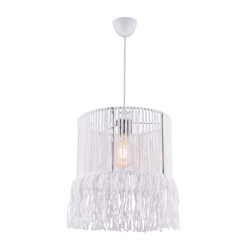Pendant lamp NESS MACRAME 1xE27/40W/230V white