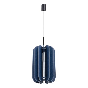 Pendant lamp on cord MULA 1xE27/15W/230V, Ø 27 cm, blue