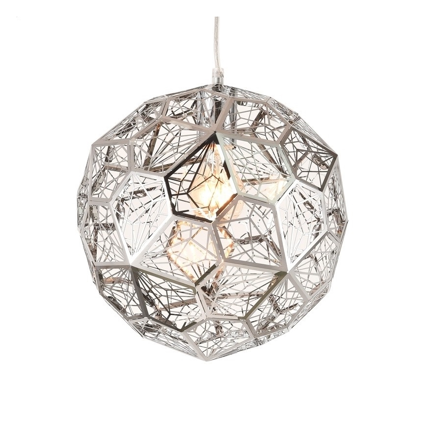 Pendant Lamp ORION 1×E27/40W/230V Polished Chrome