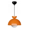 Pendant Lamp SALVA 1xE27/15W/230V Orange