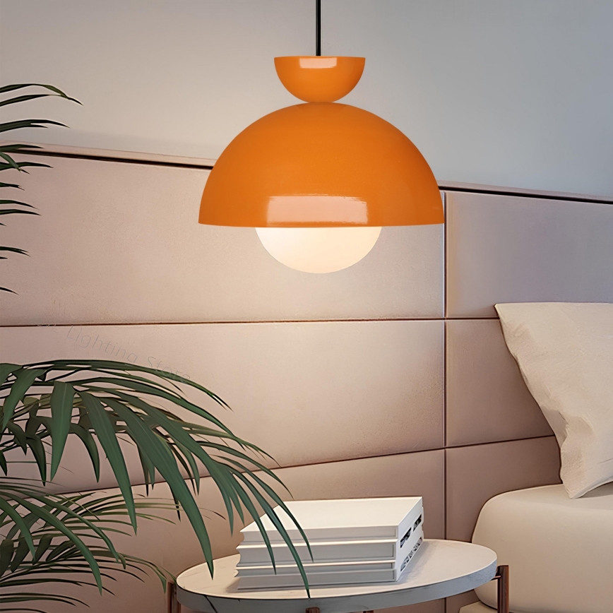 Pendant Lamp SALVA 1xE27/15W/230V Orange