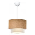 Pendant Light AYD 1xE27/15W/230V beige/white