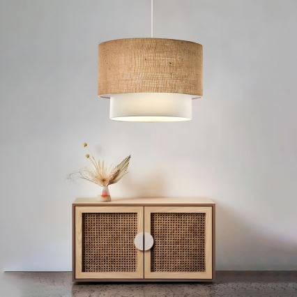 Pendant Light AYD 1xE27/15W/230V beige/white