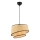 Pendant Light BARETTE 1xE27/60W/230V beige/black