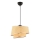 Pendant Light BARETTE 1xE27/60W/230V beige/polished chrome