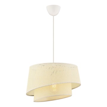 Pendant light BARETTE 1xE27/60W/230V cream