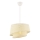 Pendant light BARETTE 1xE27/60W/230V cream
