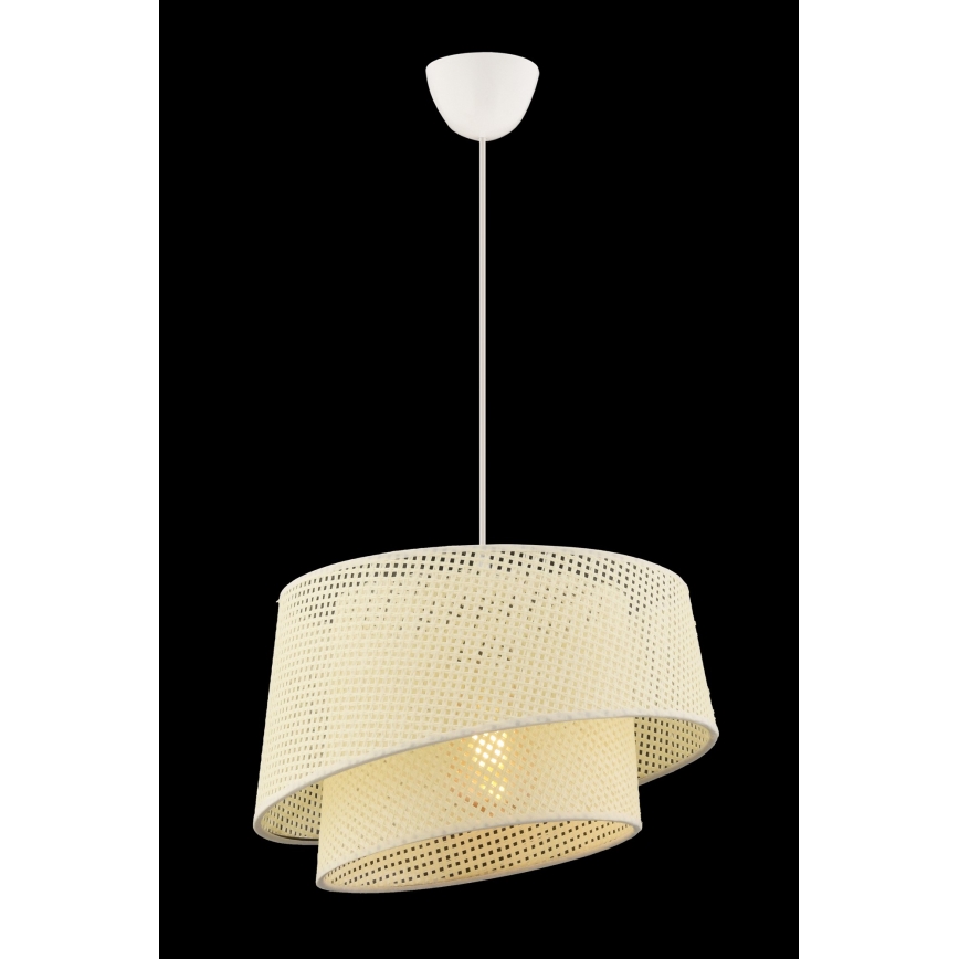 Pendant light BARETTE 1xE27/60W/230V cream