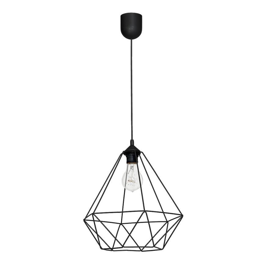 Pendant light BASKET 1xE27/60W/230V black