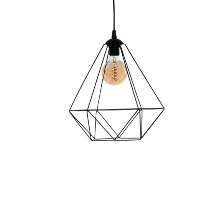 Pendant light BASKET 1xE27/60W/230V black