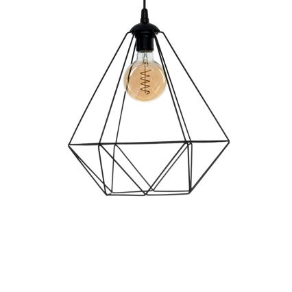 Pendant light BASKET 1xE27/60W/230V black