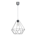Pendant light BASKET 1xE27/60W/230V grey