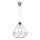 Pendant light BASKET 1xE27/60W/230V grey