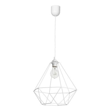 Pendant light BASKET 1xE27/60W/230V white