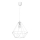 Pendant light BASKET 1xE27/60W/230V white