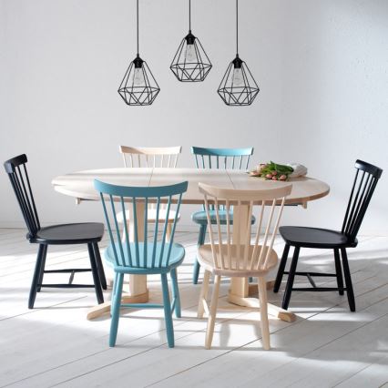 Pendant light BASKET 3xE27/60W/230V black