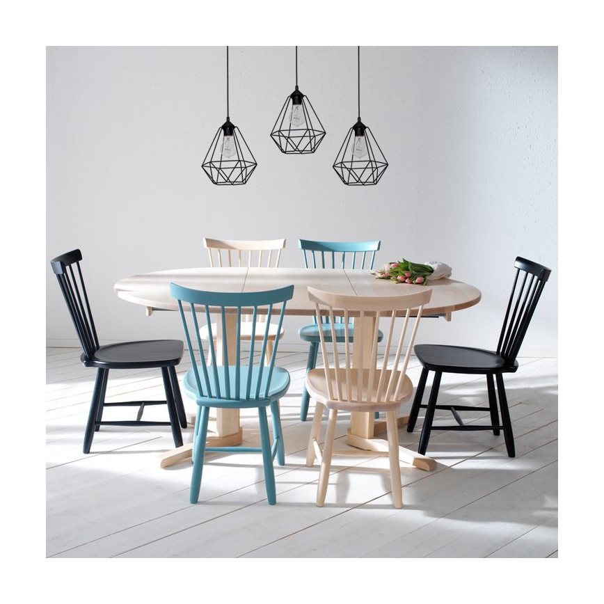 Pendant light BASKET 3xE27/60W/230V black
