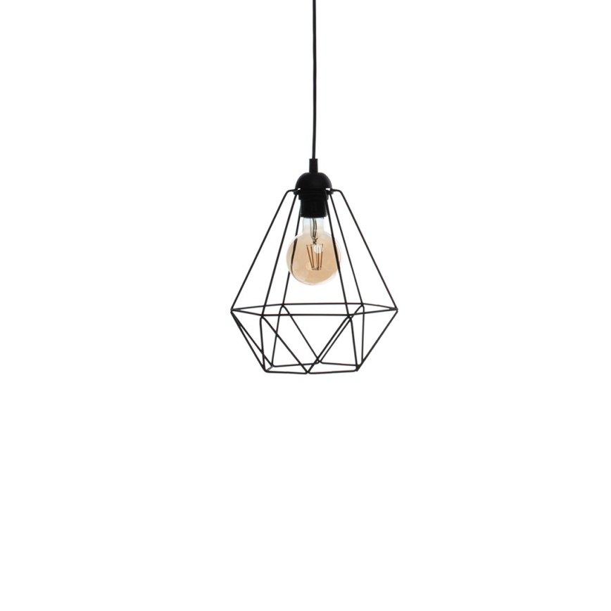 Pendant light BASKET 3xE27/60W/230V black