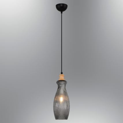 Pendant Light BOTTLE 1xE14/4W/230V Smoke