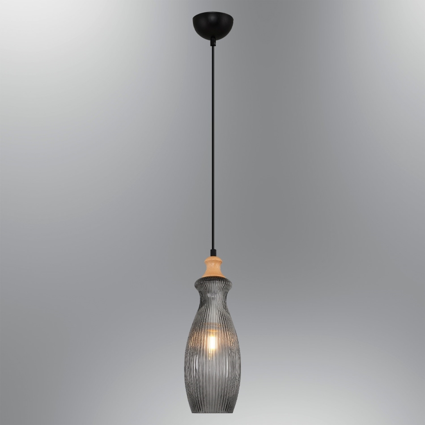 Pendant Light BOTTLE 1xE14/4W/230V Smoke
