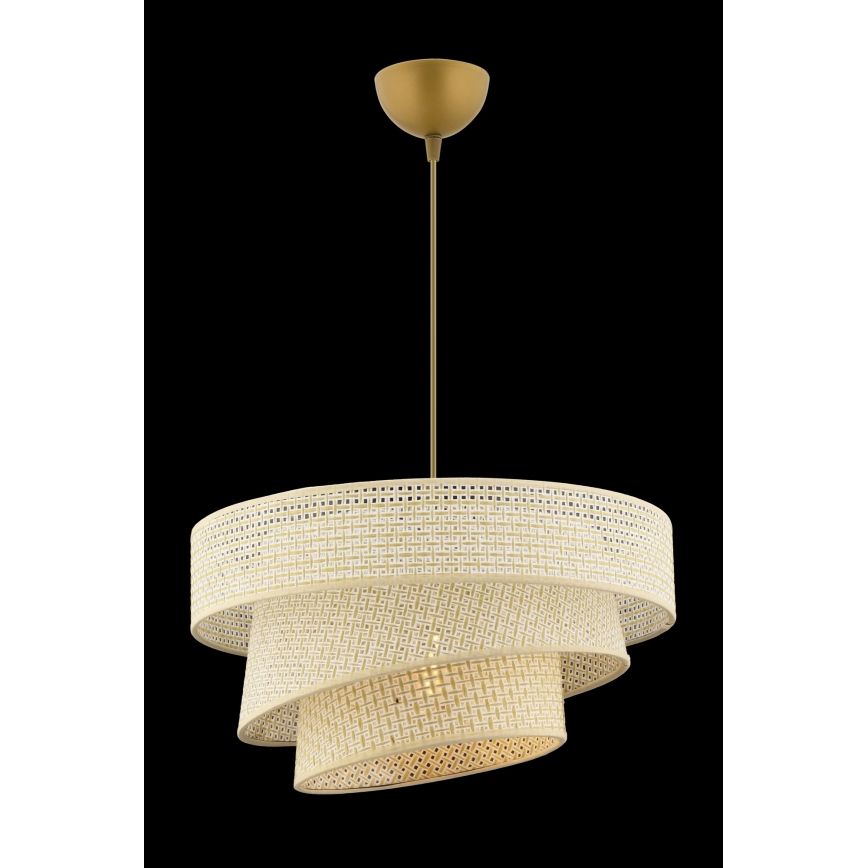 Pendant light COUPER 1xE27/60W/230V cream