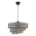 Pendant light COUPER 1xE27/60W/230V grey/shiny chrome