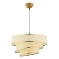 Pendant light COUPER 1xE27/60W/230V white/gold