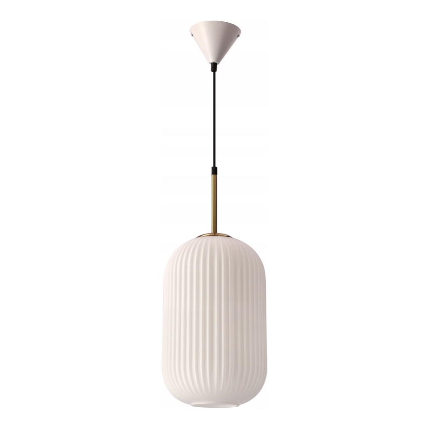 Pendant light CRESTO 1xE27/40W/230V white/gold