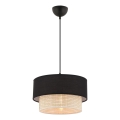 Pendant Light ECHO 1xE27/60W/230V Black/Cream