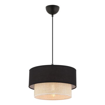 Pendant Light ECHO 1xE27/60W/230V Black/Cream