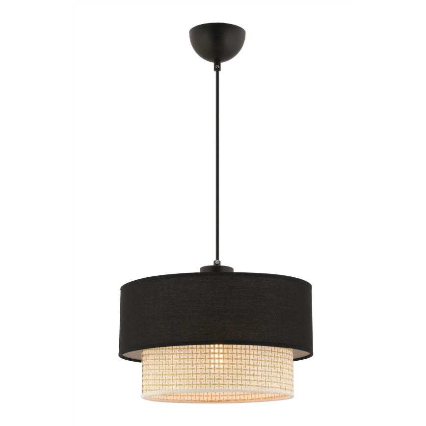 Pendant Light ECHO 1xE27/60W/230V Black/Cream