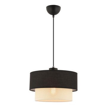 Pendant light ECHO 1xE27/60W/230V black/cream
